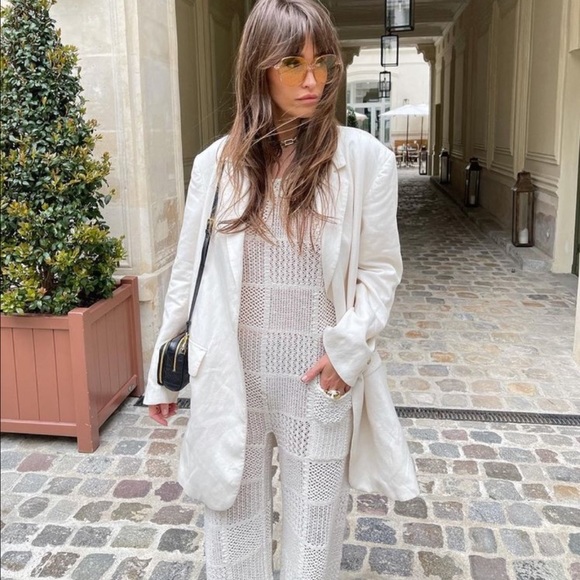 NWT zara patchwork knit jumpsuit - Picture 9 of 17